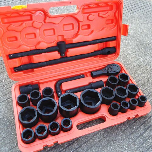 天祥重型套筒组套26件六角套筒扳手大型货车专用维修工具21-65mm