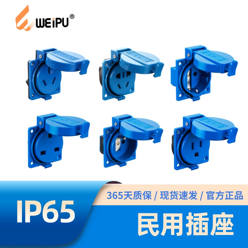 威浦欧式美标法标英标插座TYP1608B TYP1609BTYP1619BTYP16050301