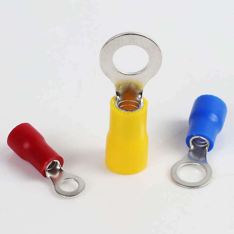 O圆形预绝缘端子 RV环形防水绝缘线鼻子 铜端子 铜鼻子紫铜快速