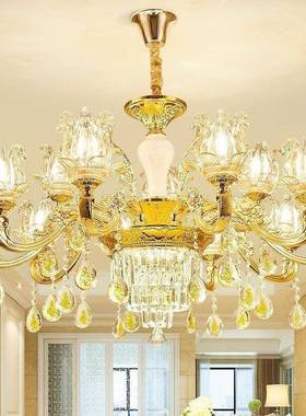 高端欧式水晶吊灯枝形吊灯奢华大气轻奢客厅灯餐厅卧室中山灯具
