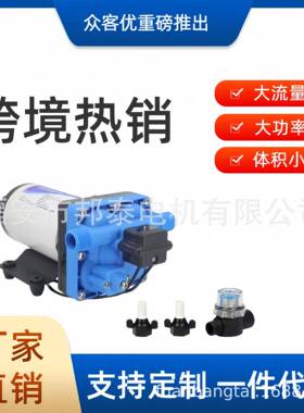 热销110V隔膜泵房车水泵交流增压游艇抽供水泵高压自吸RV泵