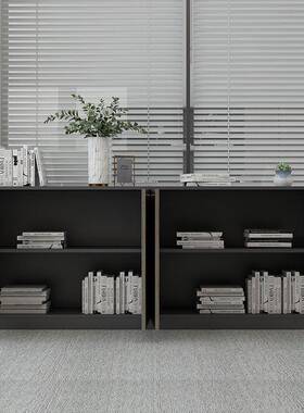 办公室文件柜矮柜储物柜档案资料柜桌边柜简约木质隔断柜子办公柜