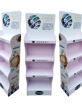 日用品货架牛奶展柜展示架饮料展架PVC安迪板雪弗板产品展示架