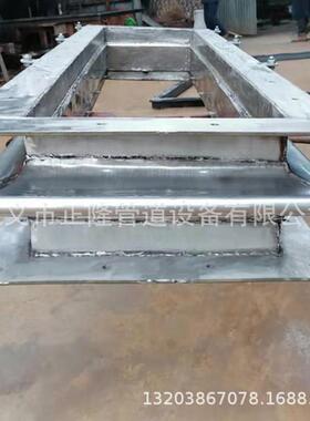 304法兰连接焊接式补偿器不锈钢矩形波纹膨胀节电厂烟风道伸缩节