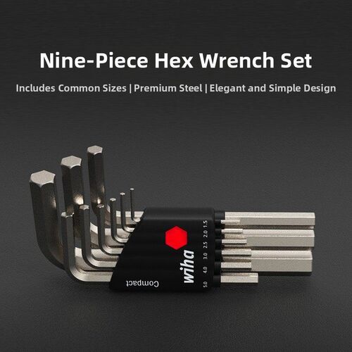 德国进口威汉内六角扳手套装公制球头加长螺丝刀平头六棱收纳起子