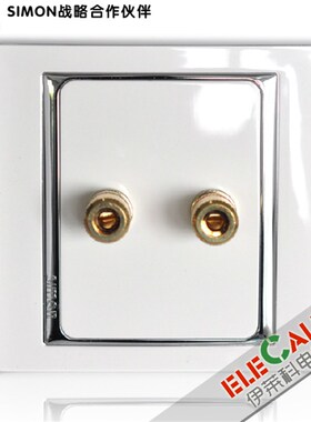 西蒙开关新贵58系列 一位音箱插座 S55401一位插座