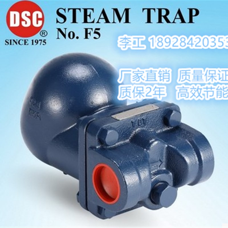 原装 正品台湾DSC蒸汽疏水阀 F5进口杠杆浮球式疏水阀 内螺纹DN25