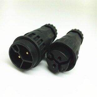 LLT利路通M22-2公母对接防水连接器螺丝锁线出口认证 ip67转接线