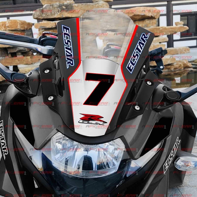 摩托车GSX250R 17-23 前风挡导流罩 gsx250竞技挡风玻璃 订制烤漆