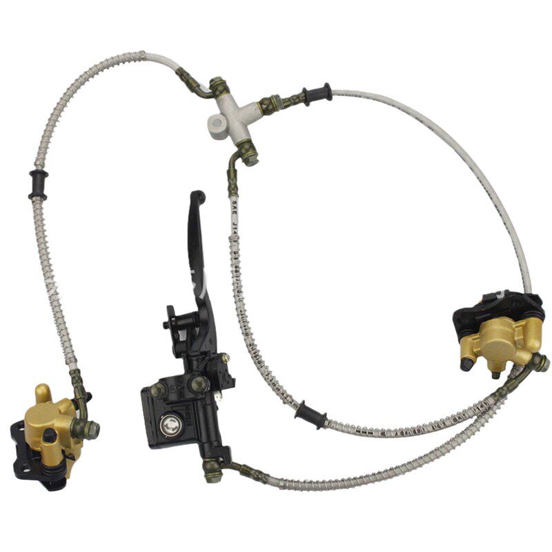 带刹车片的前盘式制动总泵卡钳总成适配50cc -125cc ATV越野