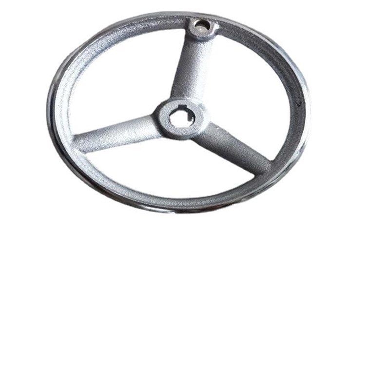 供应铸铁镀鏍手轮圆边手轮铸铁机床手摇轮/铸铁手轮/带孔