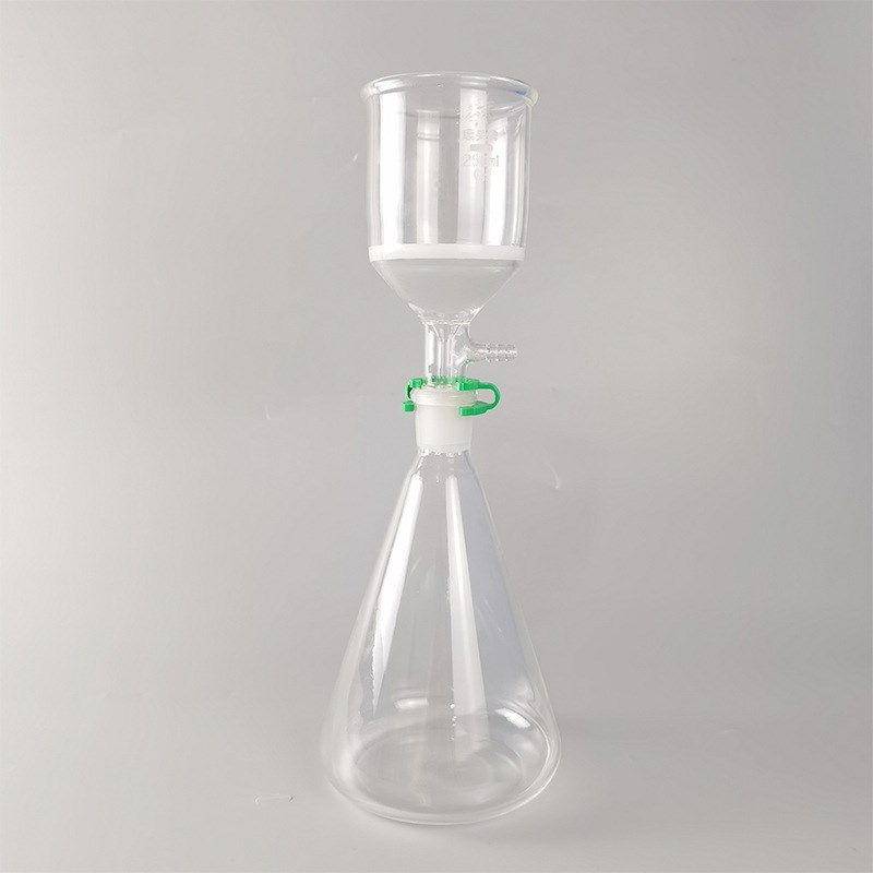 砂芯抽滤 过滤装置250ml抽真空砂芯漏斗 1000ml标口三角瓶
