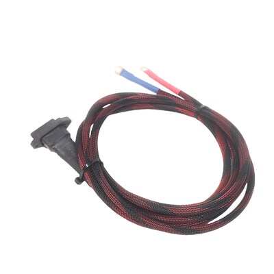 2米XT90母头+品字带盖充电口+加厚铜鼻约10平方8AWG特软硅胶线/