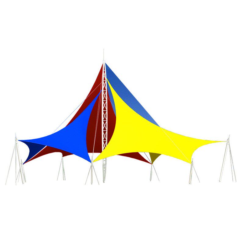 商业广场园区张拉膜结构景观棚 广西膜结构雨蓬 小区膜结构遮阳篷