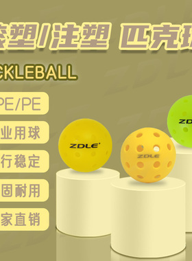 ZDLE匹克球球厂家直销pickleball滚塑注塑室内户外耐磨训练比赛球