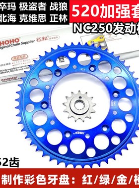 恒舰北海极盗者 战狼K6卒玛T6克维思越野车NKC250大飞大齿盘链条