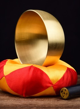 佛音钵音碗尼泊尔梵音钵r铜钵冥想颂铜磬钵盂满月颂钵疗音静心诵