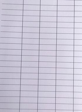 易利横式集计纸 新款财务会计专用集计用纸 60页 A4规格 23行11栏