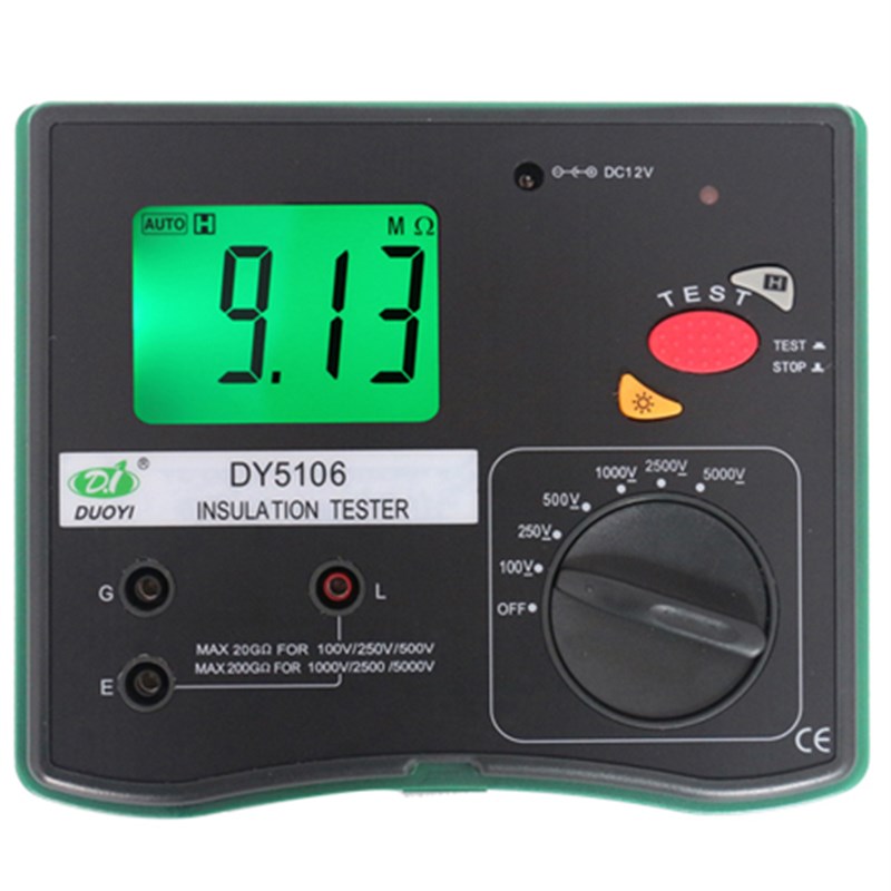多一DY5106 数字式绝缘电阻测试仪数显多功能兆欧表DOUYI