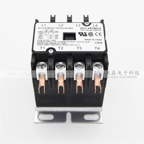120V 40A HCC-4XT04CG UL CSA 桑拿房加热系统美式四极交流接触器