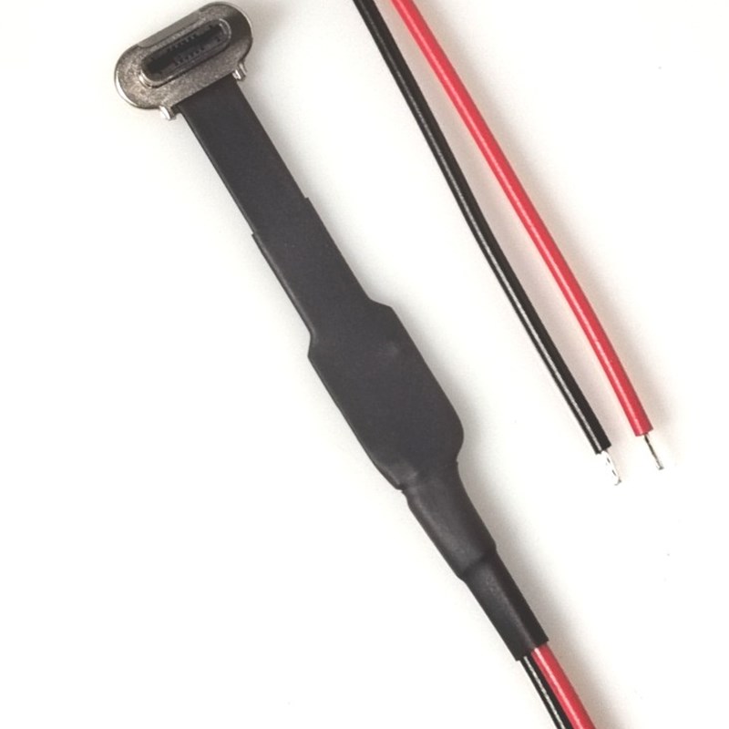 TYPE C 2pin公头软排线FPC材质 加长线132mm