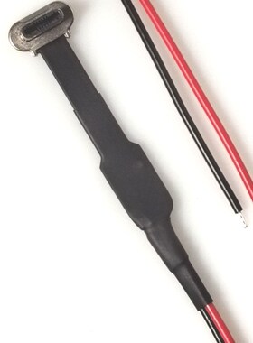 TYPE C 2pin公头软排线FPC材质 加长线132mm