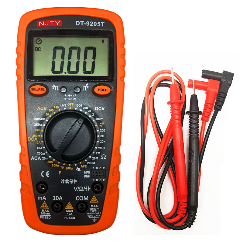 南京天宇DT9205T万用表通断数字万能表遥控检测火线判别强磁吸附