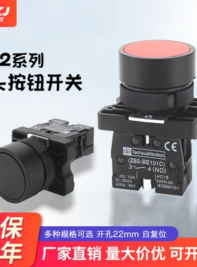 22mm自锁复位点动 按钮开关XB2-EA131 142ZB2-BE101C102C常开常闭