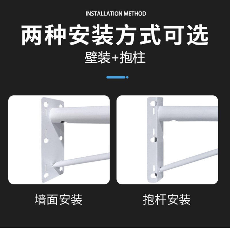 监控壁装支架加长壁装横杆1米1.5米监控枪机抱杆双头支架监控横臂