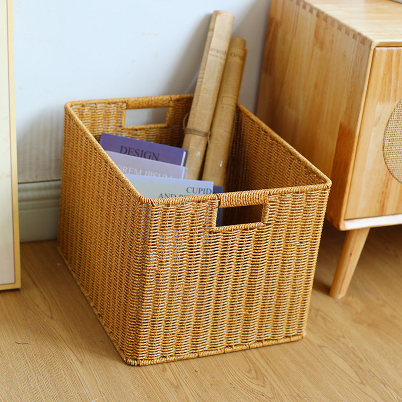 大号仿藤编书架收纳筐定制格子柜置物篮客厅整体橱柜杂物整理箱编,童装/婴儿装/亲子装,儿童装饰手表,淘宝优惠券,粉丝福利购,淘宝优惠卷