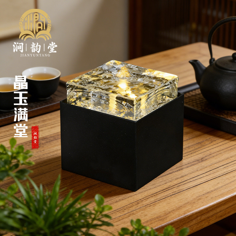 桌面流水摆件循环水玄关客厅办公室装饰开业乔迁现代简约小型水景