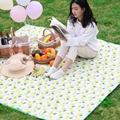 野炊地垫防水草坪垫郊游便携折叠布垫防潮隔凉春游露营户外草地垫