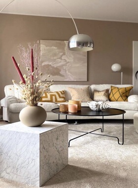 轻奢大理石卡白底座柱子石u墩家居玄关电视柜酒店商场落地方柱摆