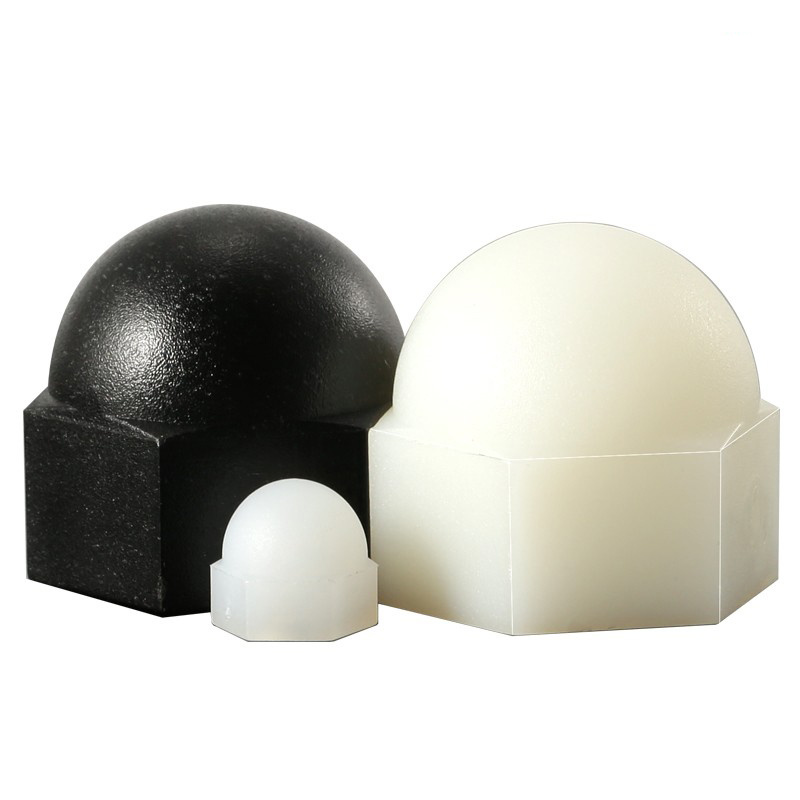 尼龙盖型螺母装饰螺丝帽绝缘螺母带盖子塑料螺帽M3M4M5M6M8M10-M1