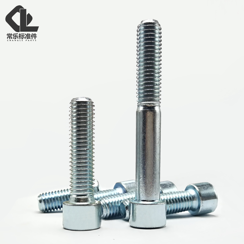 8.8级镀锌内六角螺丝M10M12M16圆杯头内六角螺钉螺母套装大全配件