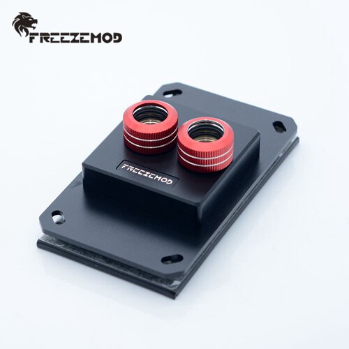 FREEZEMOD电脑CPU水冷头AMD-POOC喷射型黑色耐高温POM上盖支持AM4