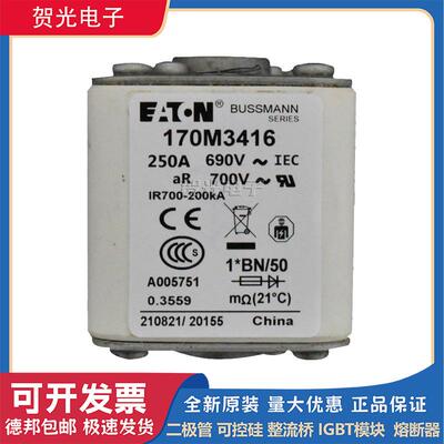 巴斯曼熔断器170M3416170M3467170M3696170M3744全新原装