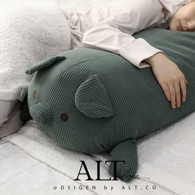 睡觉长抱枕女生夹腿侧睡床上靠枕长条枕头小猪可拆洗儿童玩偶