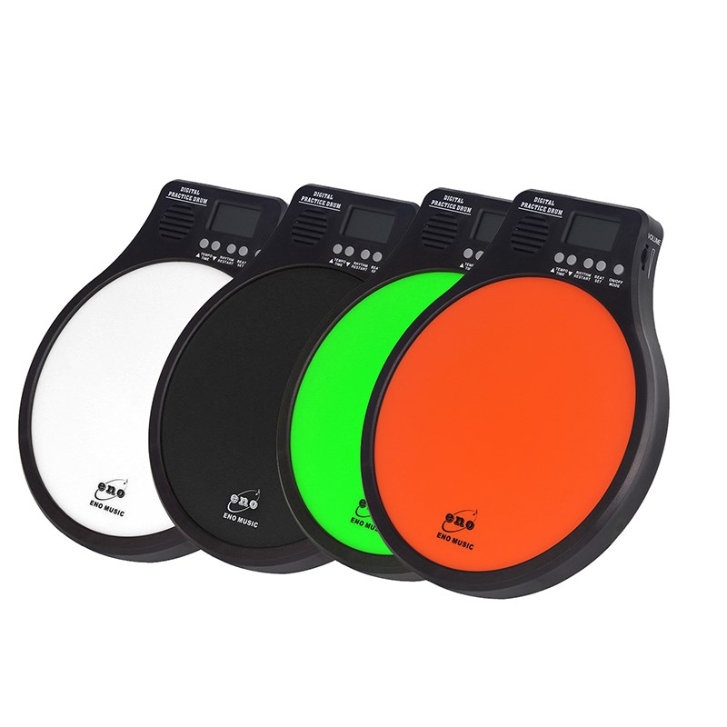 伊诺鼓垫12寸哑鼓垫节拍器套装初学入门架子鼓电子哑X鼓练习打击