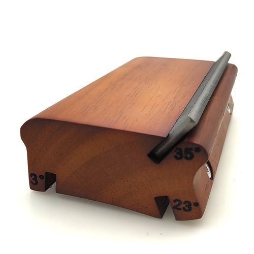 3/23/35度音品端斜角锉刀 三合一音锉吉他音品端修整找平倒角工具