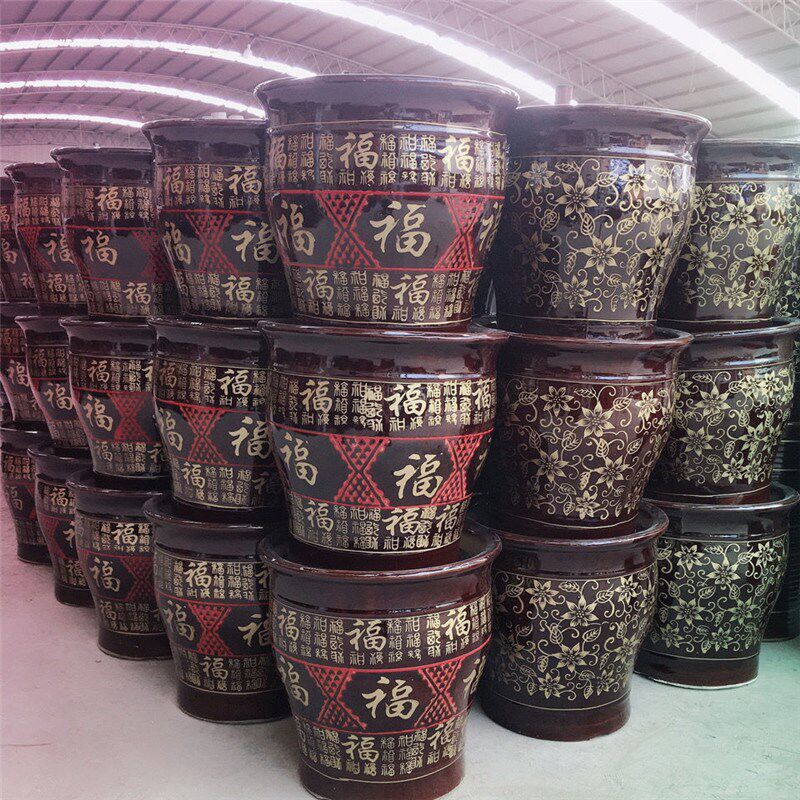 陶瓷花盆大号特大号落地客厅阳台办公楼发财树幸福树绿植花盆