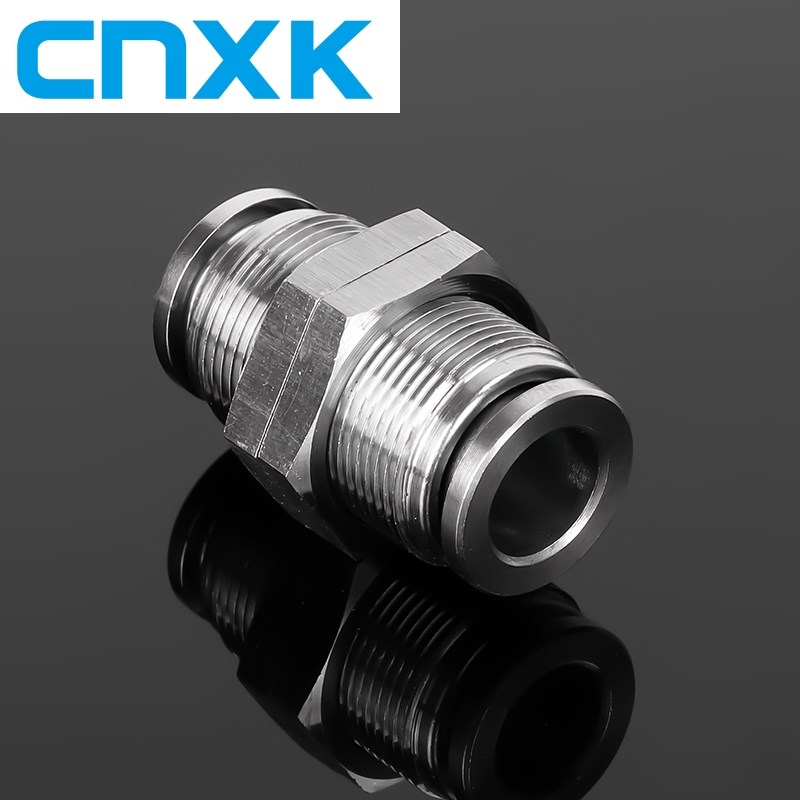 304不锈钢气管快插串板PM-8MM 10 12隔板对接直通防爆柜锂电池用