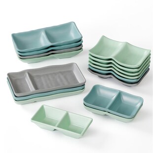 密胺小碟子商用双格味碟菜碟酱料蘸料蘸水咸菜调料酱油碟料碟醋碟