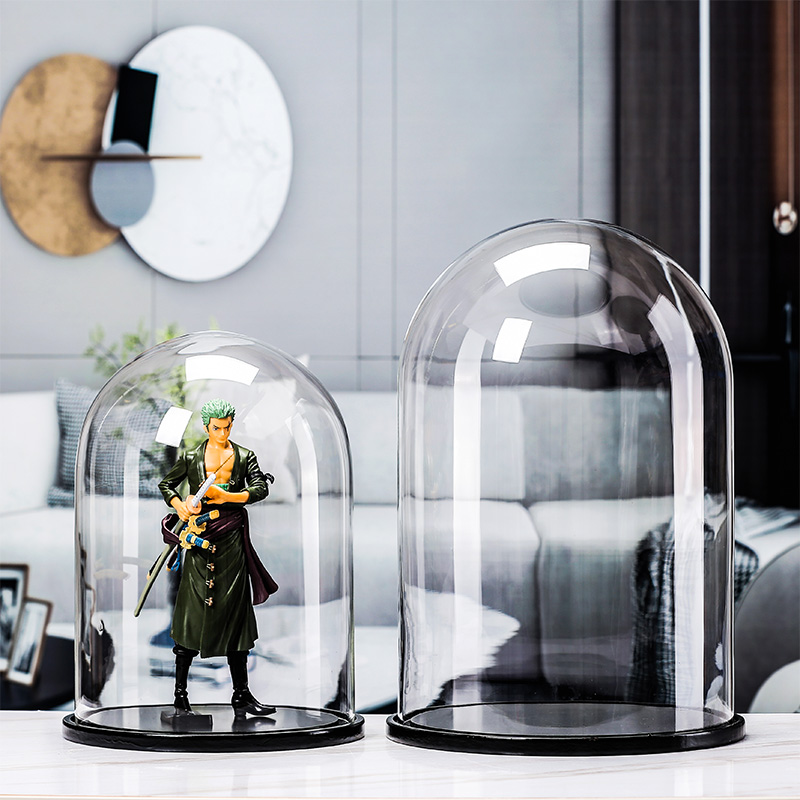 特大号玻璃罩透明圆形盒古玩工艺品珠宝商用展示防尘罩子装饰摆件