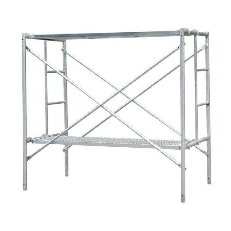 厂家移动脚手架建筑装修用镀锌活动脚手架梯形门式加厚脚手架