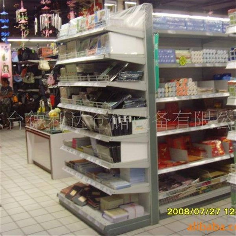 日用品双面货架 便利店货架 超市陈列展示架