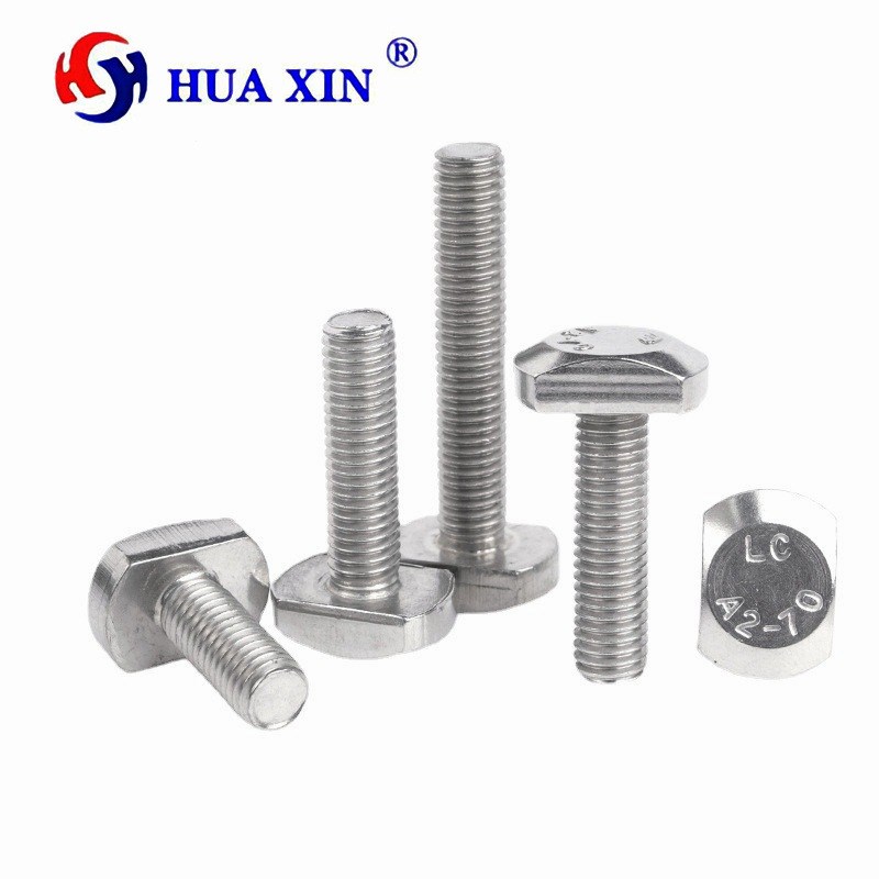 304不锈钢T型防盗螺丝 GB37铝型材槽用螺栓 T形压板螺钉M5M6M8M10