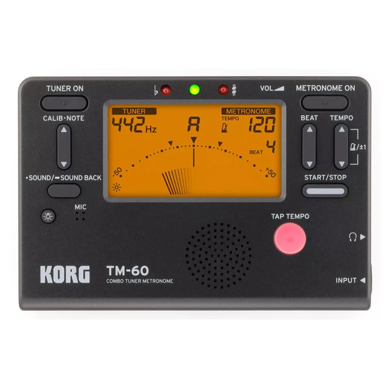 KORG科音TM60调音器古筝二胡琵琶小提琴通用校U音器定音表节拍器