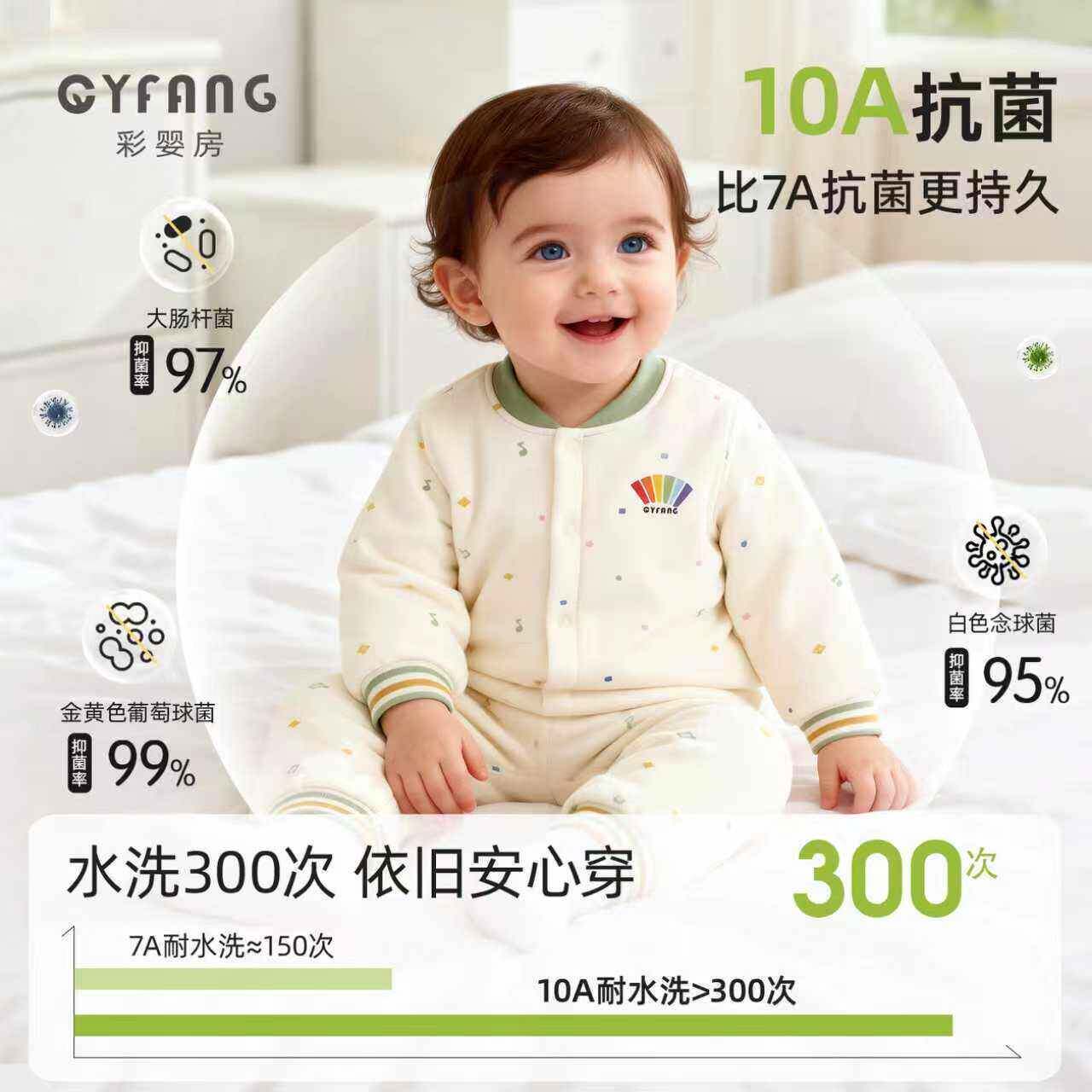 婴儿衣服夹棉秋冬棉卫衣男女宝两套件式装恒WMY温发热衣宝锁温秋