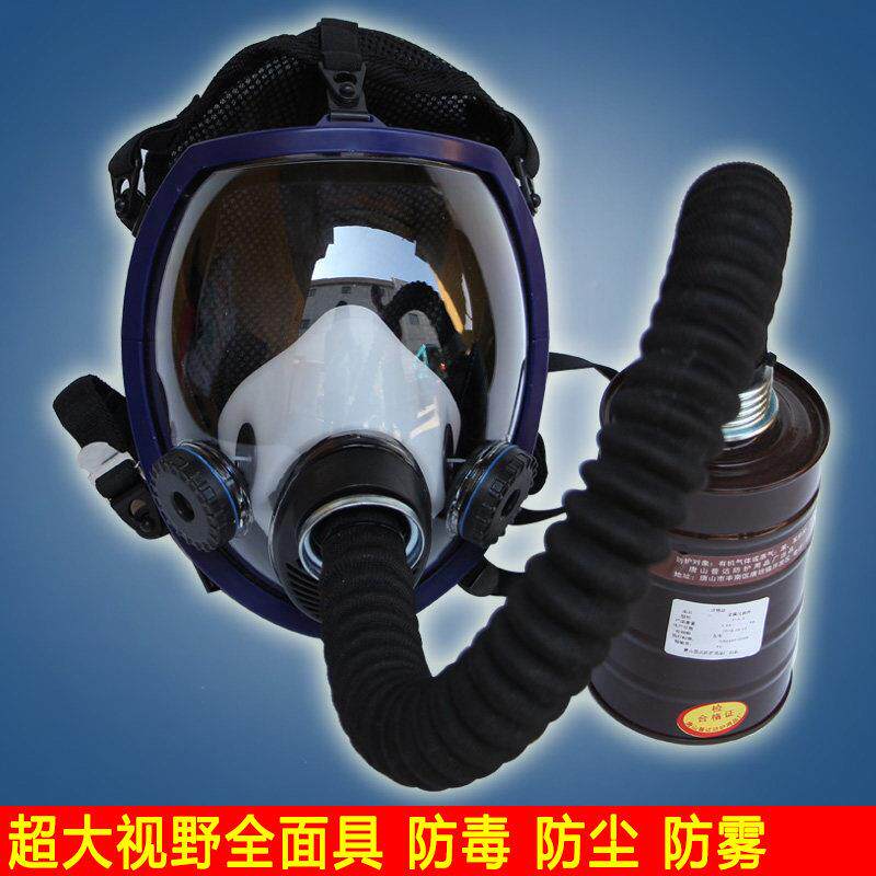 面防毒全面具化工802喷漆防护面罩硅胶火灾消防甲装醛修氨气防毒